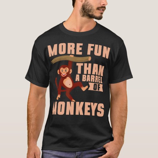 猿のおもしろい以上の Tシャツ (正面)