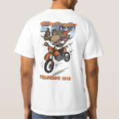 猿のお尻500の-コロラド州2010年-オレンジ-ライト Tシャツ (裏面)