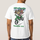 猿のお尻500の-コロラド州2010年-緑-ライト Tシャツ (裏面)