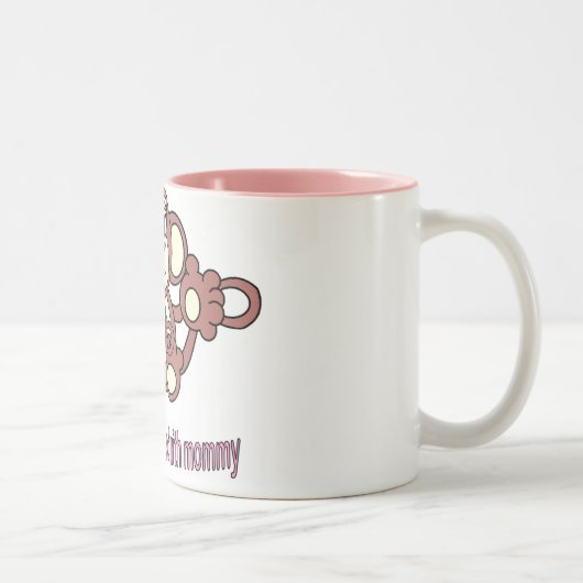 猿のお母さん ツートーンマグカップ (右)