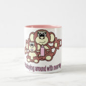 猿のお母さん ツートーンマグカップ (中央)