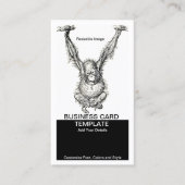 猿ののまわりに真似をするな 名刺 (正面)