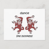 猿のように踊れ! ポストカード (正面)