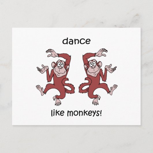 猿のように踊れ! ポストカード (正面)