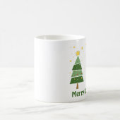 猿のエルフのクリスマスシーン コーヒーマグカップ (中央)