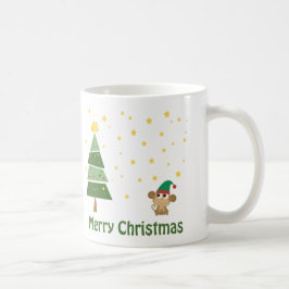 猿のエルフのクリスマスシーン コーヒーマグカップ
