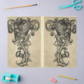 猿のコーベルのがらくたジャーナル要素シート 薄葉紙 (クラフト)