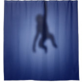 猿のシルエット シャワーカーテン (正面)