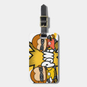 猿のスーパーヒーロー ラゲッジタグ (正面縦)