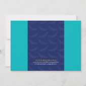 猿のバナナの最初誕生日の写真の招待状 招待状 (裏面)