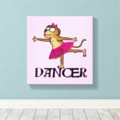 猿のバレエ キャンバスプリント (インサイチュ (ウッドフロア))