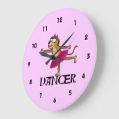 猿のバレエ ラージ壁時計 (傾斜)