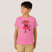 猿のバレリーナ Tシャツ (正面フル)