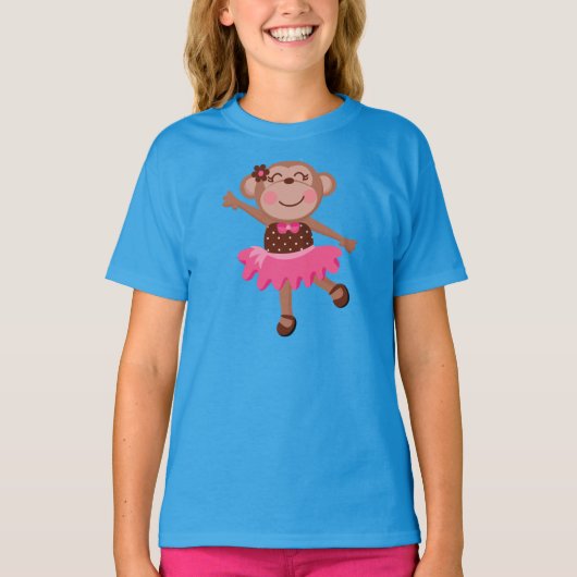 猿のバレリーナ Tシャツ (正面)