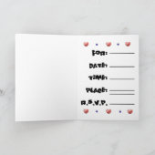 猿のパーティの招待状-子供 招待状 (内部)