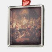 猿のフリーメーソン会員 メタルオーナメント (左)