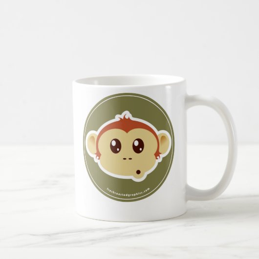 猿のヘッドマグ コーヒーマグカップ (右)