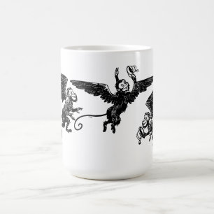 猿のマグのオズの魔法使いの飛行飛んだコップ コーヒーマグカップ