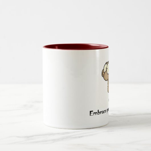 猿のマグ ツートーンマグカップ (中央)