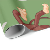 猿の一方では光沢のある包装紙 ラッピングペーパー (ロールコーナー)