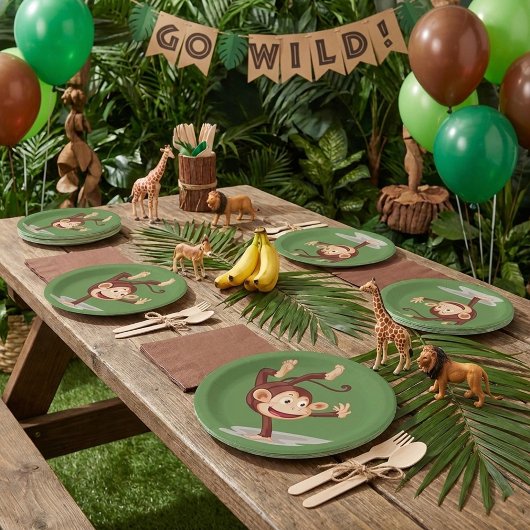 猿の一方では紙皿 ペーパープレート