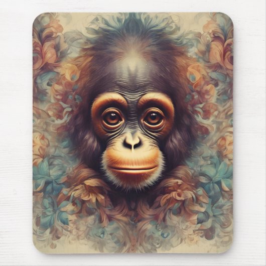 猿の一 マウスパッド (正面)