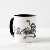 猿の仕事が多すぎる マグカップ (正面左)