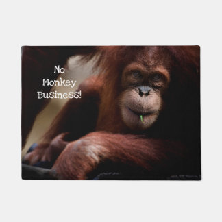 「猿の仕事は許さない！」 ドアマット