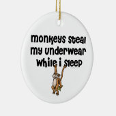 猿の冗談 セラミックオーナメント (右)