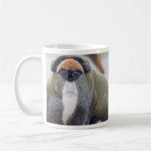 猿の凝視のマグ コーヒーマグカップ (左)