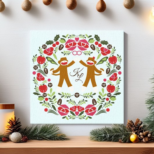 猿の喜び キャンバスプリント