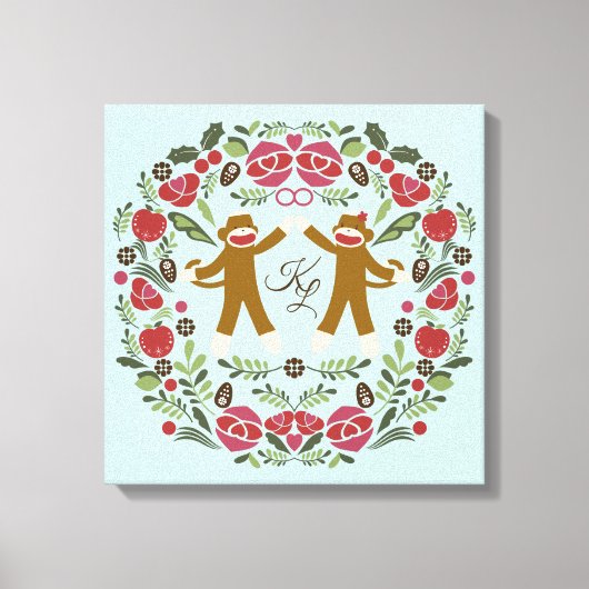 猿の喜び キャンバスプリント (正面)