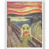 猿の声を上げる シール (正面)