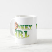 猿の女の子 コーヒーマグカップ (正面左)