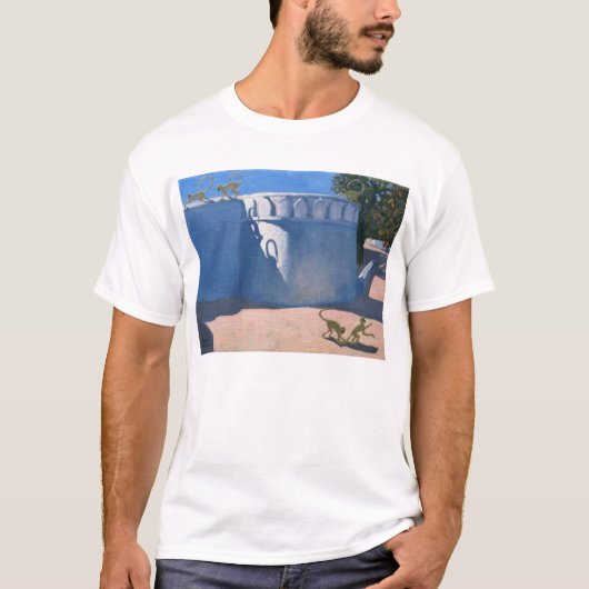 猿の寺院インド2000年 Tシャツ (正面)