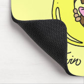 猿の対の女の子のTシャツおよびギフト マウスパッド (コーナー)