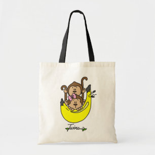 猿の対の男の子および女の子のTシャツおよびギフト トートバッグ
