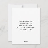 猿の年の書道絵 シーズンカード (裏面)