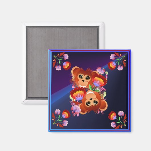 猿の年 マグネット (正面/裏面)