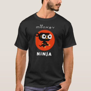猿の忍者のTシャツ Tシャツ