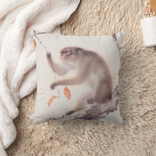 猿の日本のな絵画の中国のな(占星術の)十二宮図の枕 クッション (ブランケット)