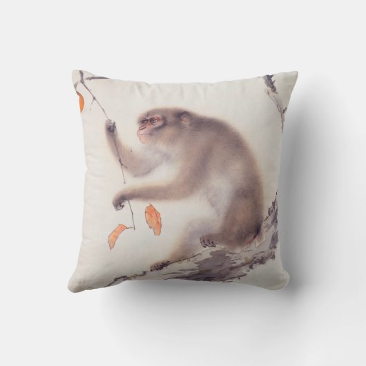 猿の日本のな絵画の中国のな(占星術の)十二宮図の枕 クッション (裏面)