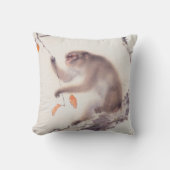 猿の日本のな絵画の中国のな(占星術の)十二宮図の枕 クッション (正面)