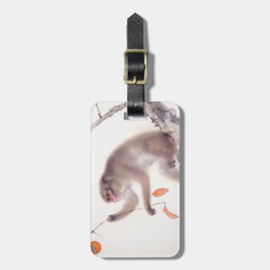 猿の日本のな絵画の中国のな(占星術の)十二宮図の荷物T ラゲッジタグ (正面縦)