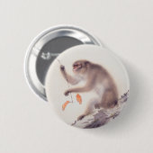 猿の日本のな絵画の中国のな(占星術の)十二宮図ボタン 缶バッジ (正面&裏面)