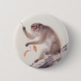 猿の日本のな絵画の中国のな(占星術の)十二宮図ボタン 缶バッジ