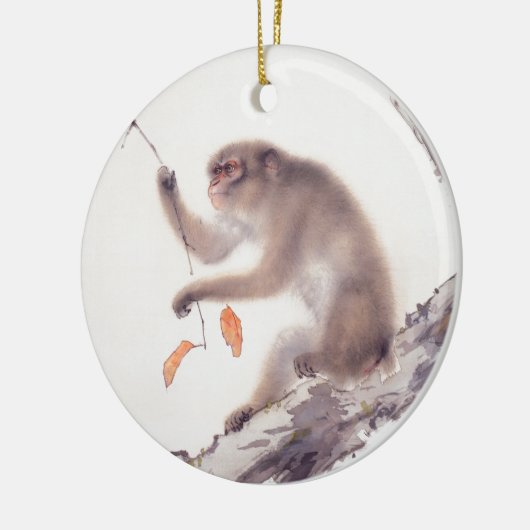 猿の日本のな絵画の中国のな(占星術の)十二宮図円形O セラミックオーナメント (左)