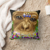 猿の旧正月2016年の年 クッション (ブランケット)