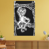 猿の木版画 キャンバスプリント (インサイチュ (リビング))