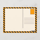 猿の木版画 ポストカード (裏面)